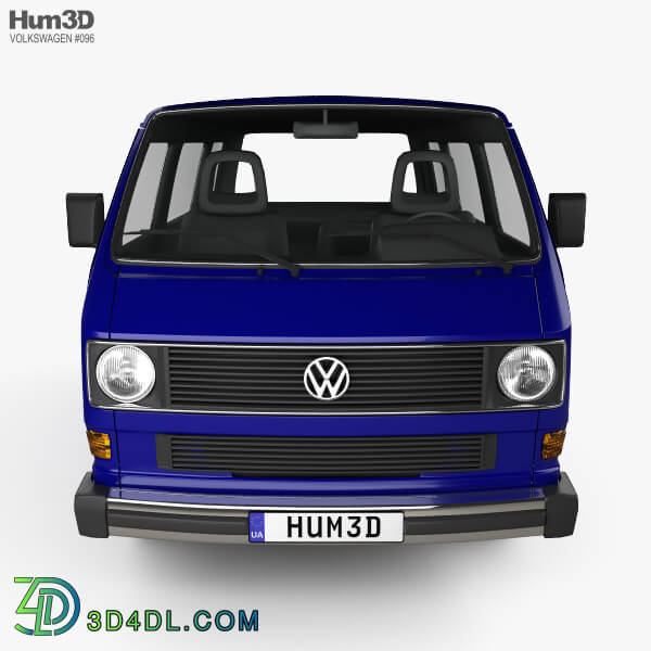 Hum3D Volkswagen Transporter (T3) Passenger Van 1990