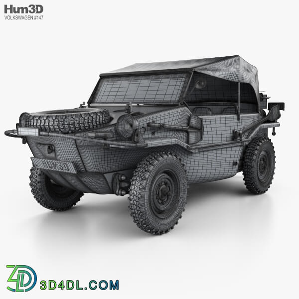 Hum3D Volkswagen Type 166 Schwimmwagen 1942