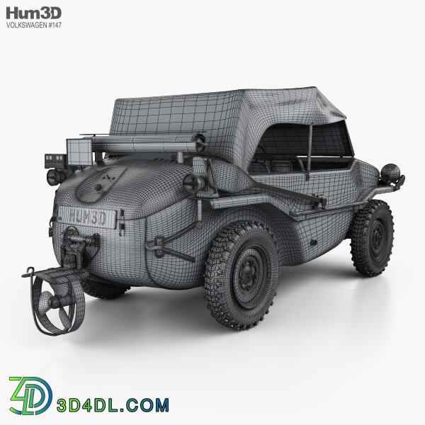 Hum3D Volkswagen Type 166 Schwimmwagen 1942