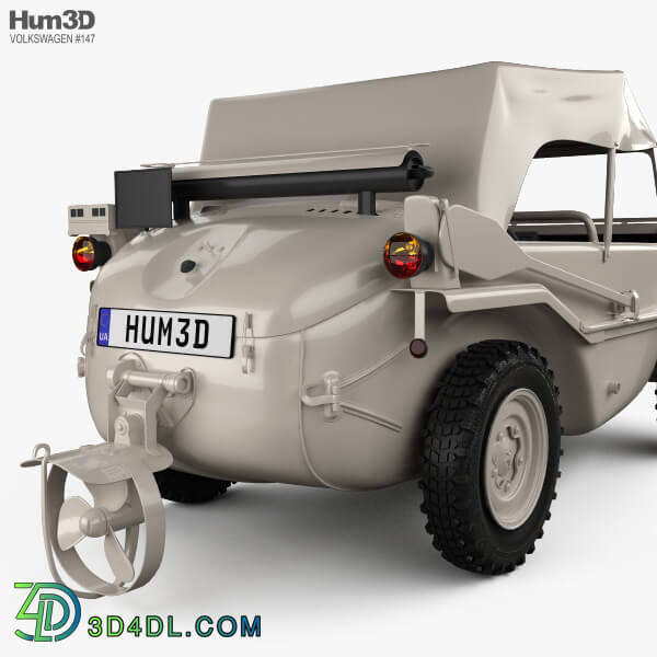 Hum3D Volkswagen Type 166 Schwimmwagen 1942