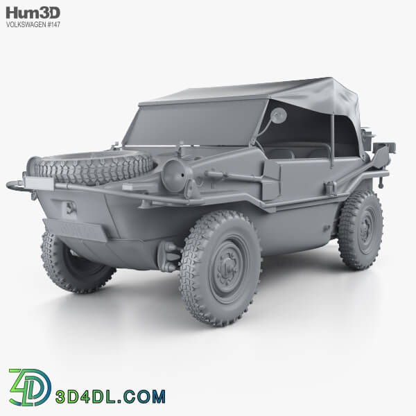 Hum3D Volkswagen Type 166 Schwimmwagen 1942