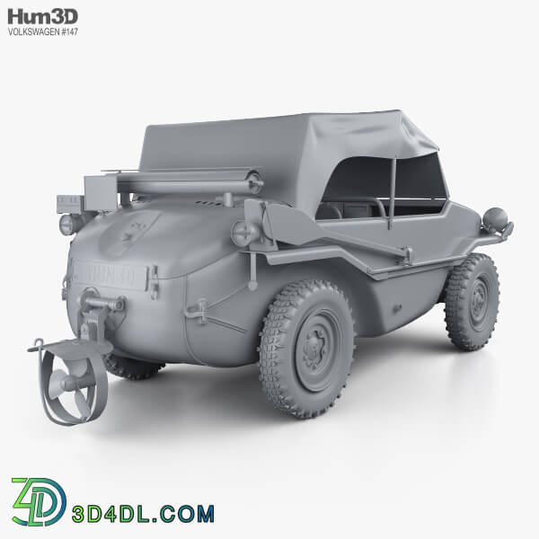 Hum3D Volkswagen Type 166 Schwimmwagen 1942