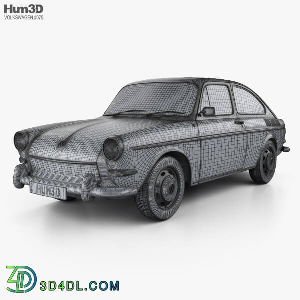 Hum3D Volkswagen Type 3 (1600) fastback 1965