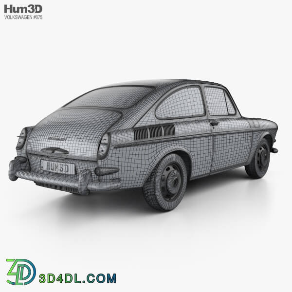 Hum3D Volkswagen Type 3 (1600) fastback 1965