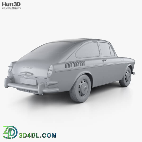 Hum3D Volkswagen Type 3 (1600) fastback 1965