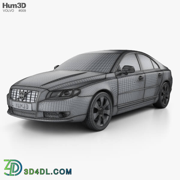 دانلود آبجکت Hum3D Volvo S80 2011 | مرجع دانلود آبجکت، تکسچر و مدل سه بعدی