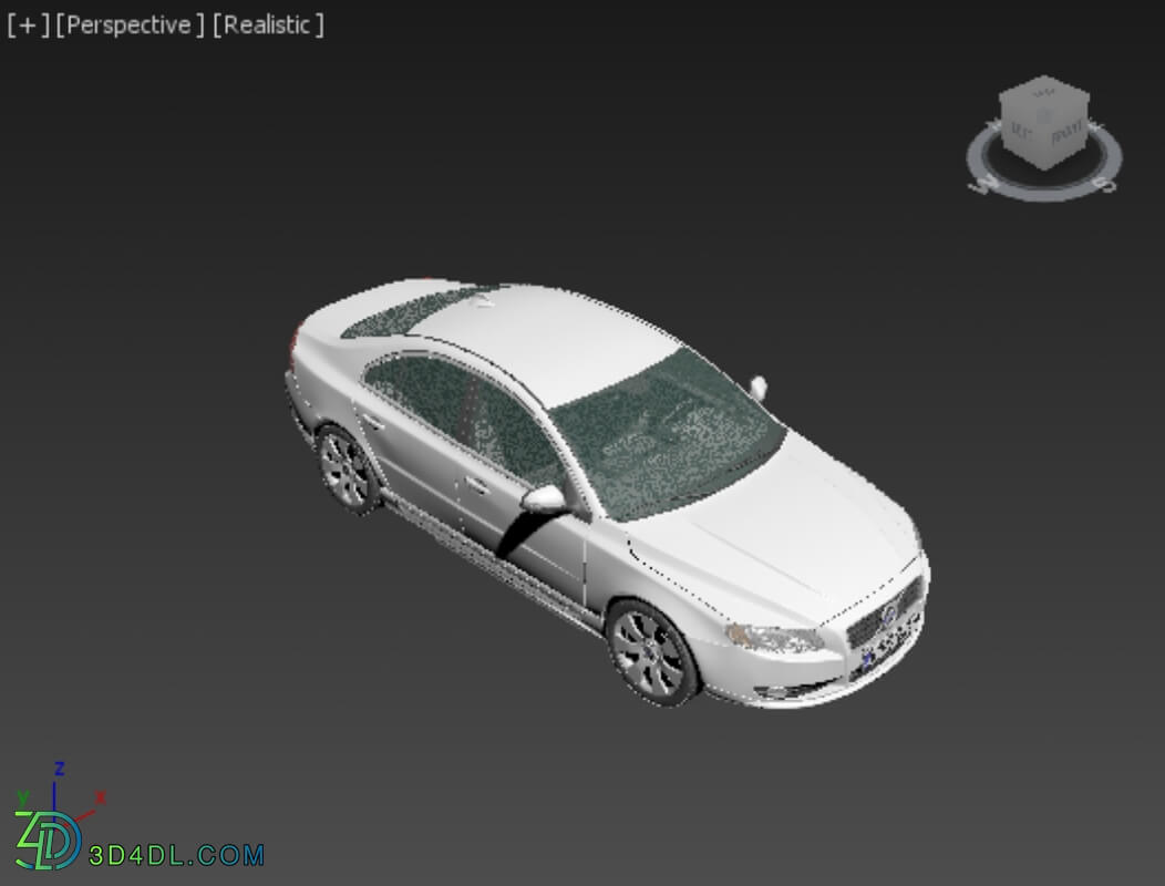 دانلود آبجکت Hum3D Volvo S80 2011 | مرجع دانلود آبجکت، تکسچر و مدل سه بعدی