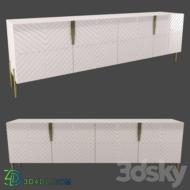 Sideboard _ Chest of drawer - luxury 4 Door Buffet Table