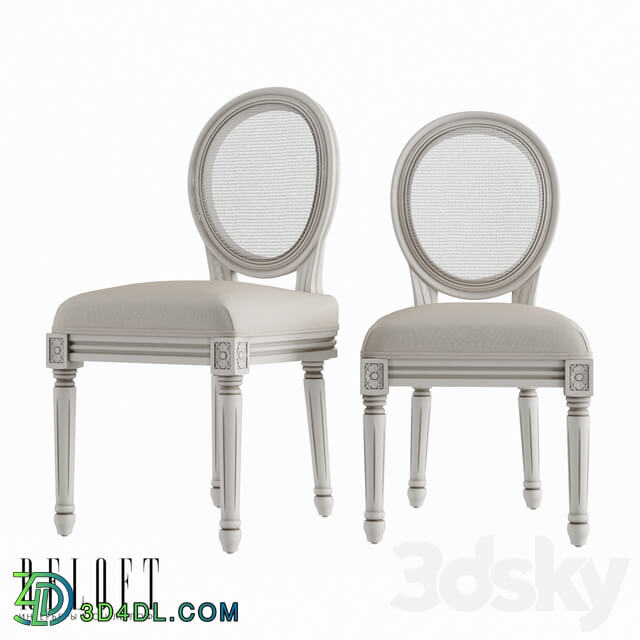 Table _ Chair - Set of 2 Highchairs French Vintage Upholstered Play Chair