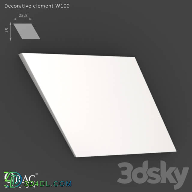 Decorative plaster - OM Decorative element Orac Decor W100