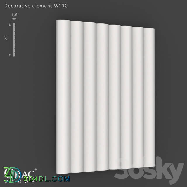 Decorative plaster - OM Decorative element Orac Decor W110