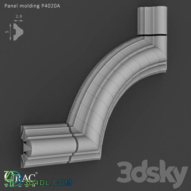 Decorative plaster - OM Panel molding Orac Decor P4020A