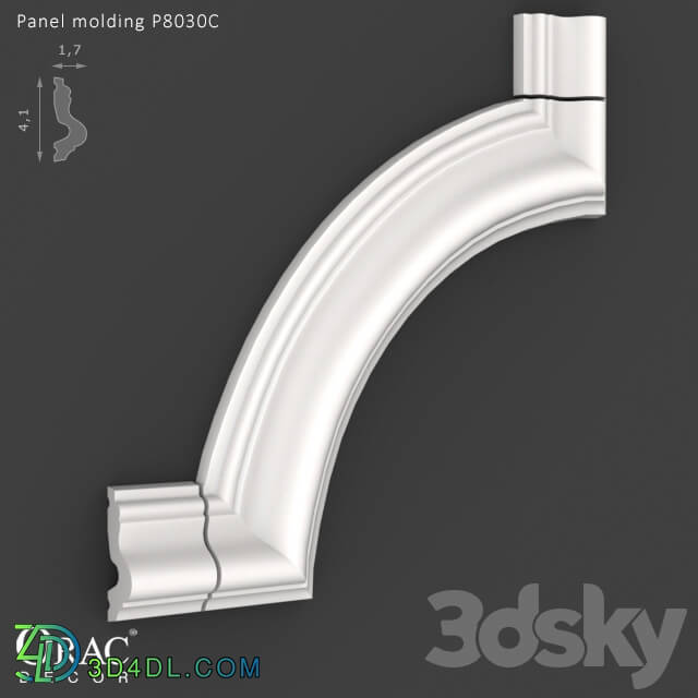 Decorative plaster - OM Panel molding Orac Decor P8030C