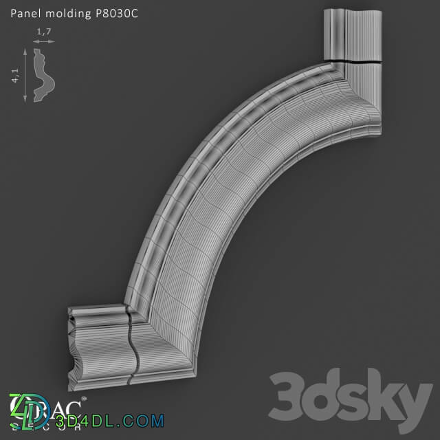 Decorative plaster - OM Panel molding Orac Decor P8030C