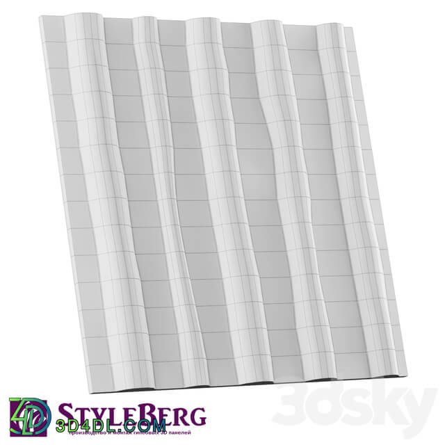 3D panel - Gypsum 3D panel StyleBerg_ Berezki