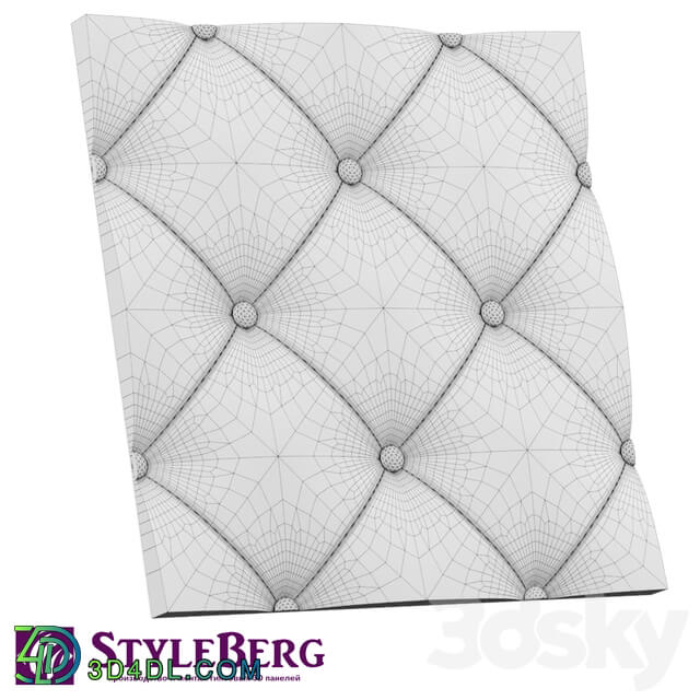 3D panel - 3D gypsum panel StyleBerg_ Rich