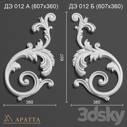 Decorative plaster - Aratta DE 012 A-B _607х360_ 