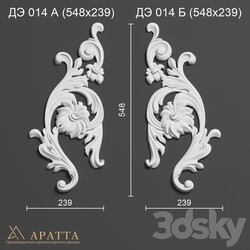 Decorative plaster - Aratta DE 014 A-B _548x239_ 