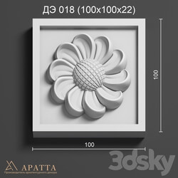 Decorative plaster - Aratta DE 018 _100x100x22_ 