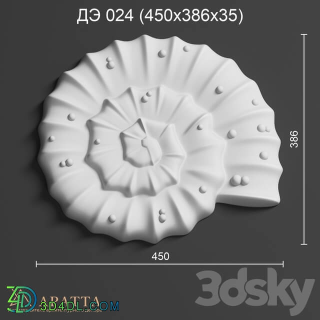 Decorative plaster - Aratta DE 024 _450x386x35_