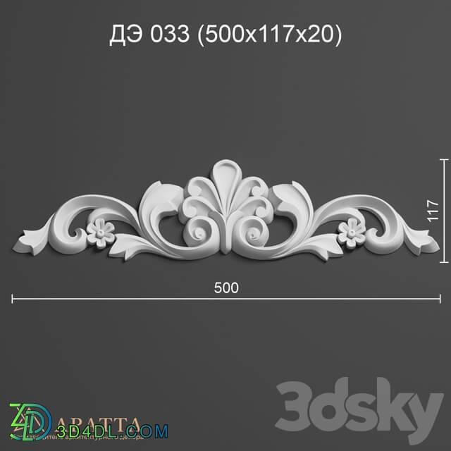 Decorative plaster - Aratta DE 033 _500х117х20_