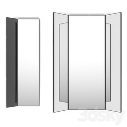 Mirror - Trellis mirror with shutters 