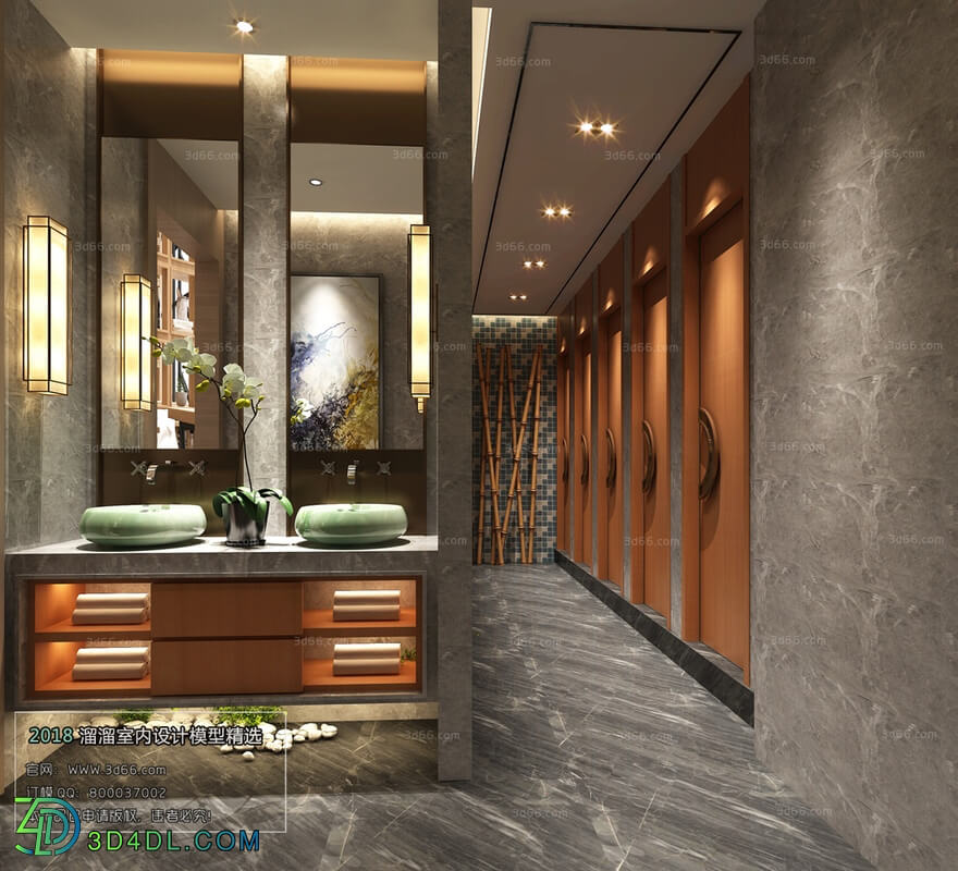 3D66 2018 Bathroom Chinese style C002