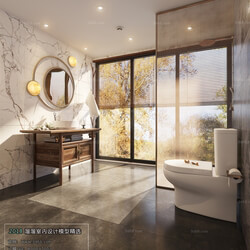 3D66 2018 Bathroom Chinese style C003 