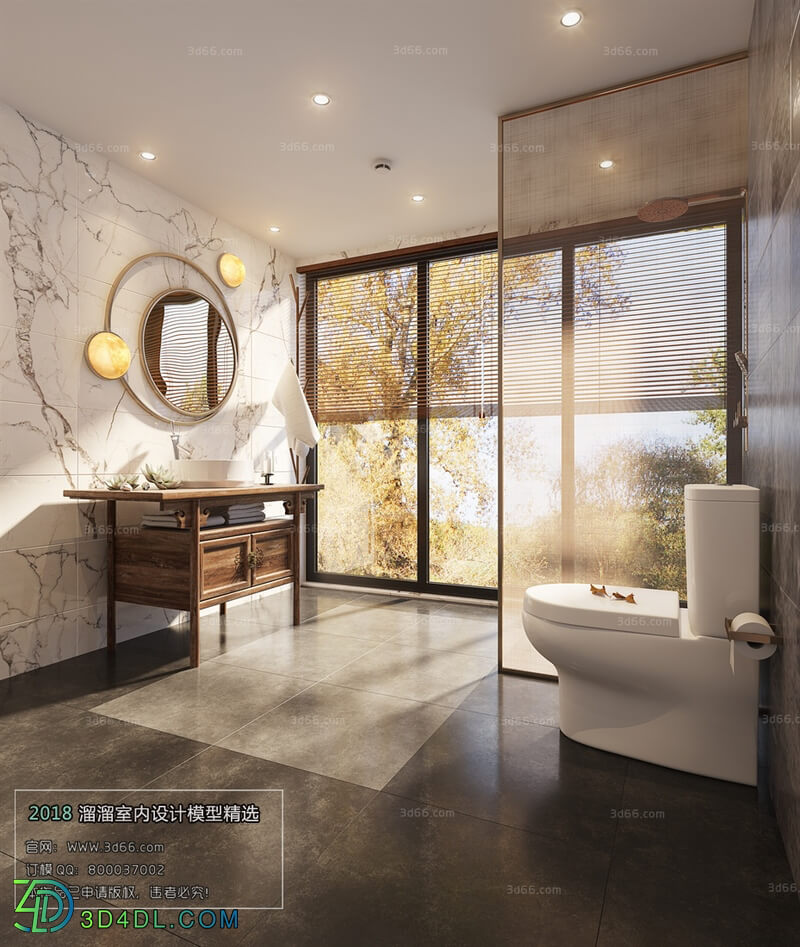 3D66 2018 Bathroom Chinese style C003