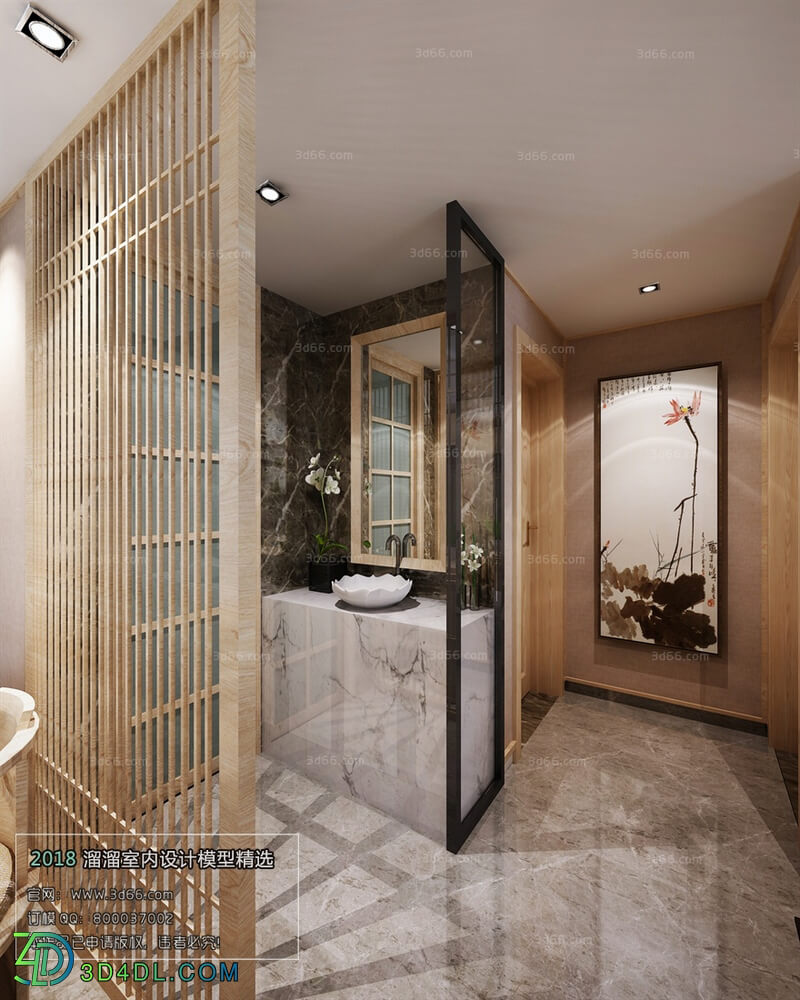 3D66 2018 Bathroom Chinese style C006