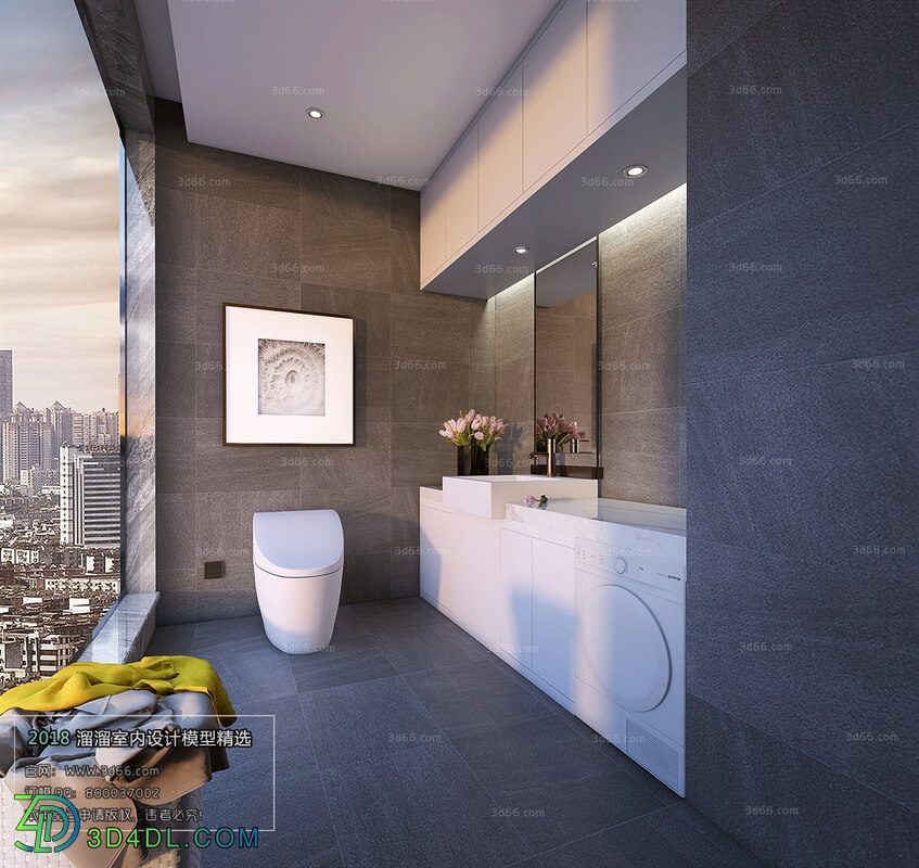 3D66 2018 Bathroom Modern style A005