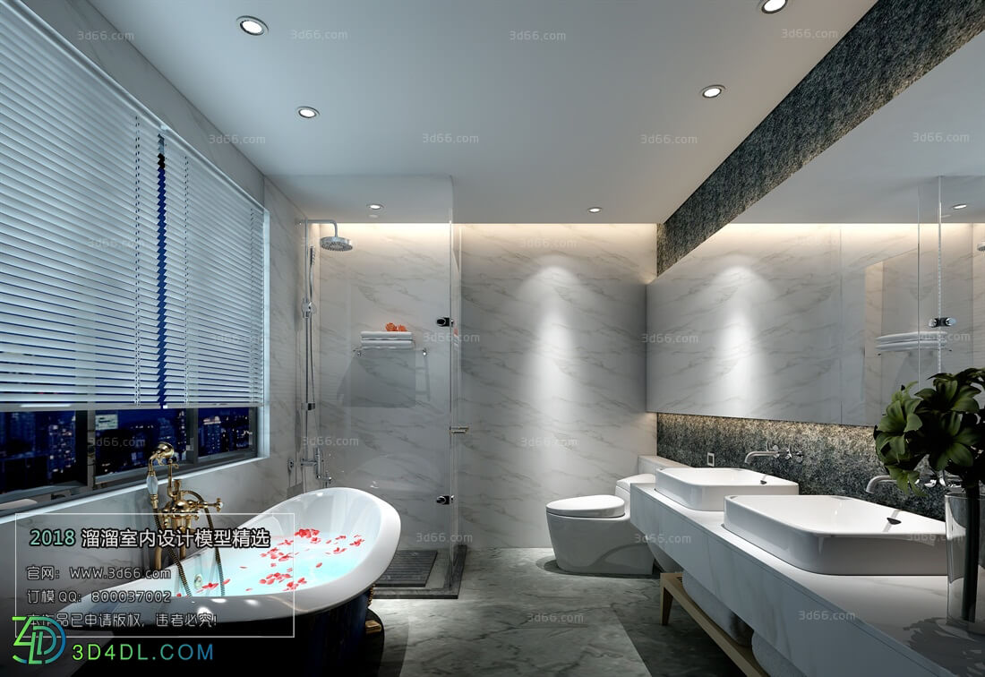 3D66 2018 Bathroom Modern style A006
