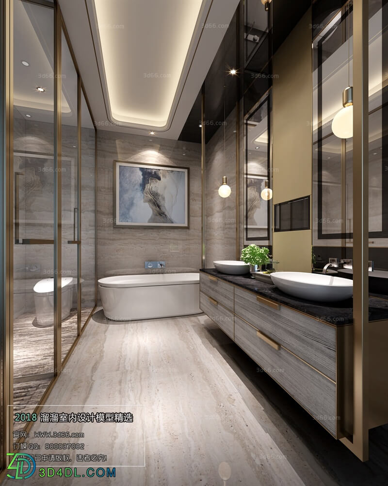 3D66 2018 Bathroom Postmodern style B005