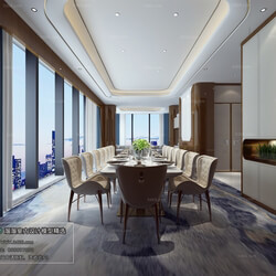 3D66 2018 Dining room kitchen Postmodern style B005 