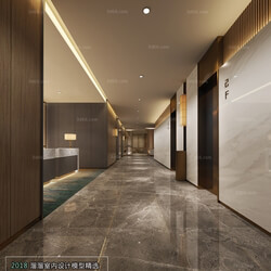 3D66 2018 Elevator Corridor Japanese Style K001 