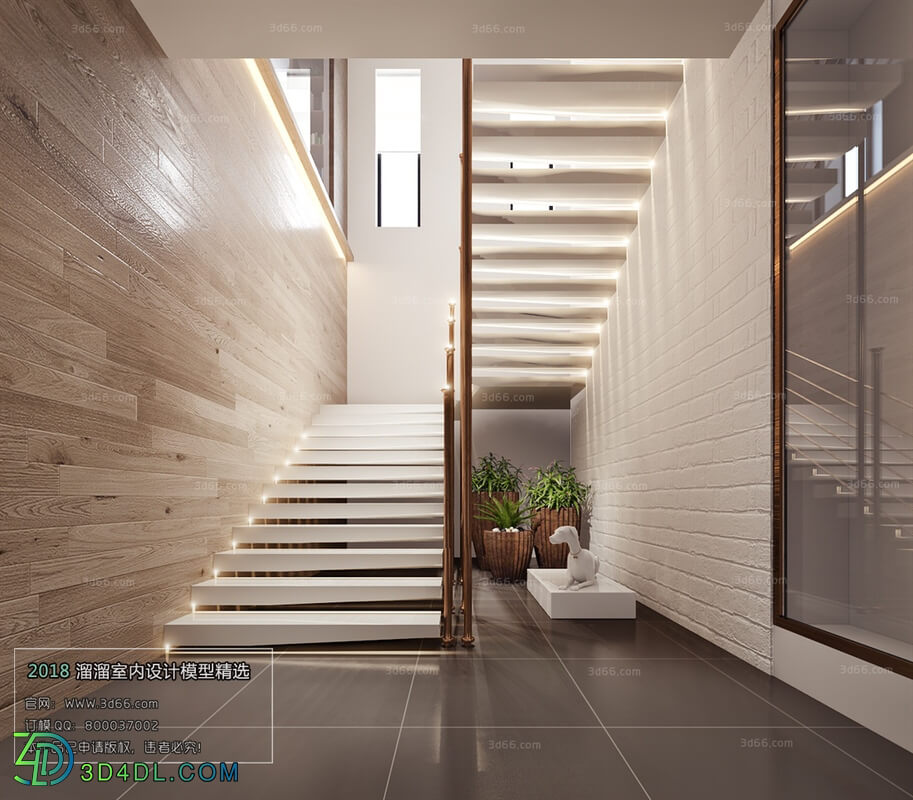 3D66 2018 Elevator Corridor Modern style A002