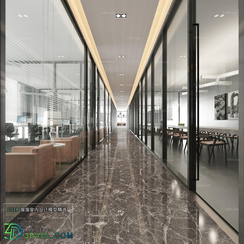 3D66 2018 Elevator Corridor Modern style A003