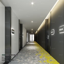 3D66 2018 Elevator Corridor Modern style A004 