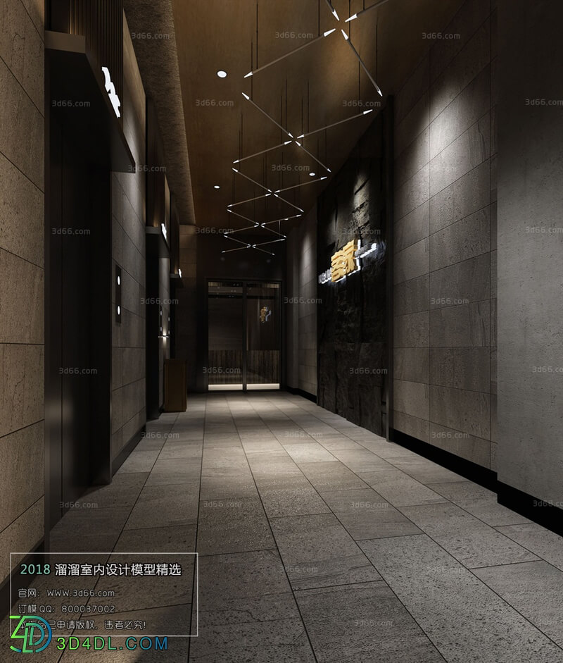 3D66 2018 Elevator Corridor Modern style A009