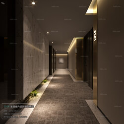 3D66 2018 Elevator Corridor Modern style A010 