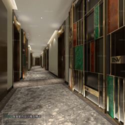3D66 2018 Elevator Corridor Postmodern style B001 