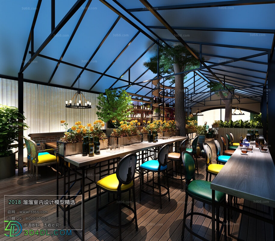 3D66 2018 Hotel & Teahouse & Cafe American style E001