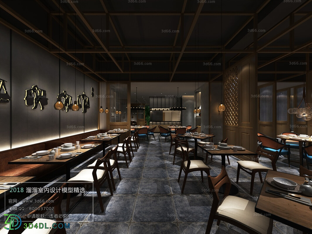 3D66 2018 Hotel & Teahouse & Cafe Chinese style C003