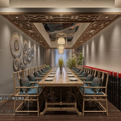 3D66 2018 Hotel & Teahouse & Cafe Chinese style C007 