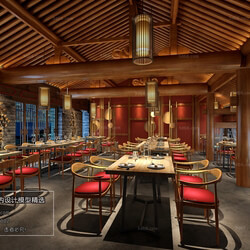 3D66 2018 Hotel & Teahouse & Cafe Chinese style C009 