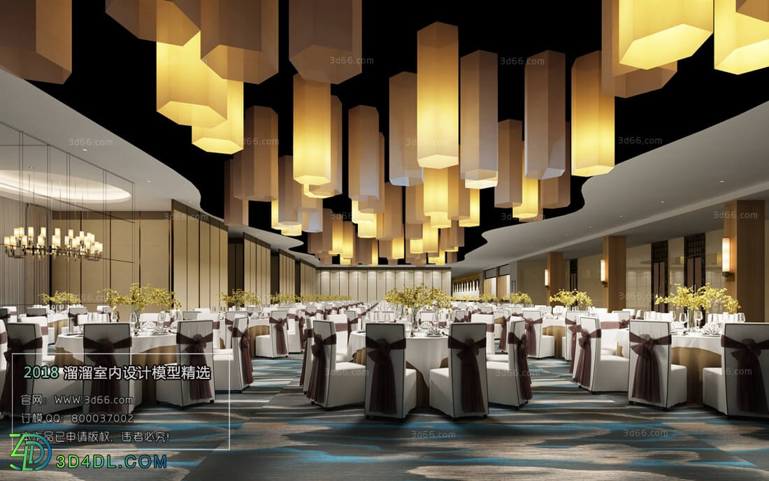 3D66 2018 Hotel & Teahouse & Cafe Chinese style C013