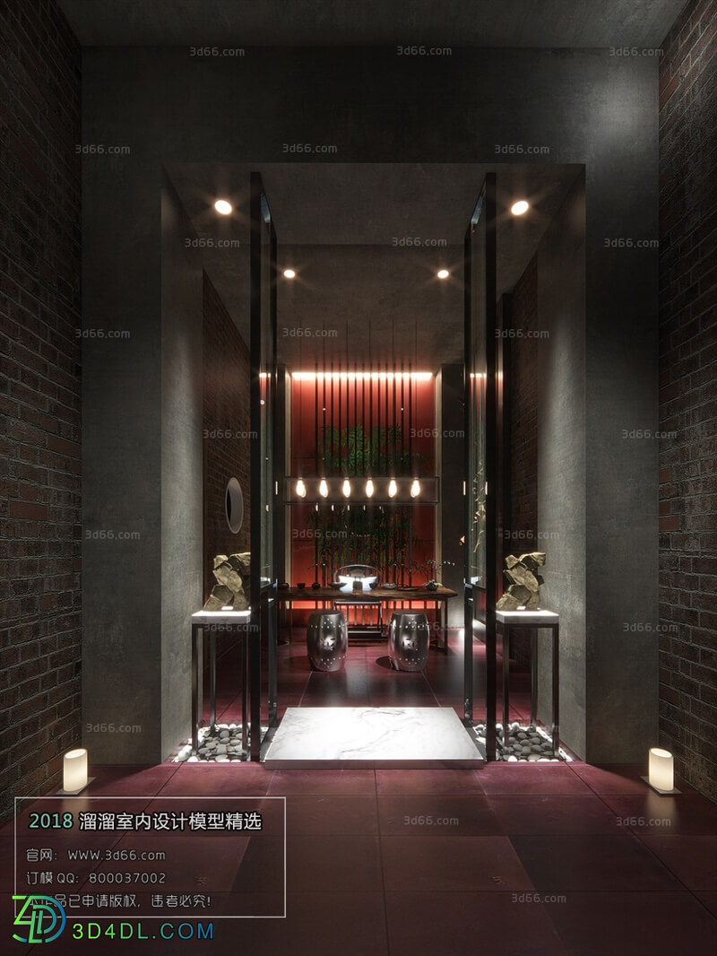 3D66 2018 Hotel & Teahouse & Cafe Chinese style C018