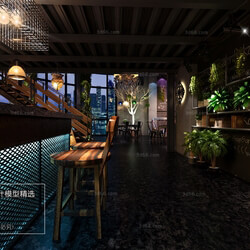3D66 2018 Hotel & Teahouse & Cafe Industrial style H003 