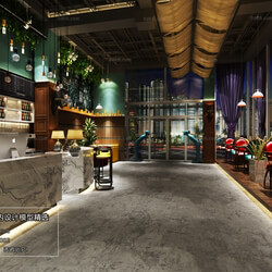 3D66 2018 Hotel & Teahouse & Cafe Industrial style H008 