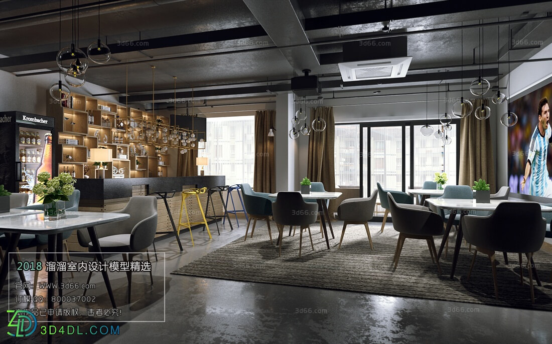 3D66 2018 Hotel & Teahouse & Cafe Industrial style H010